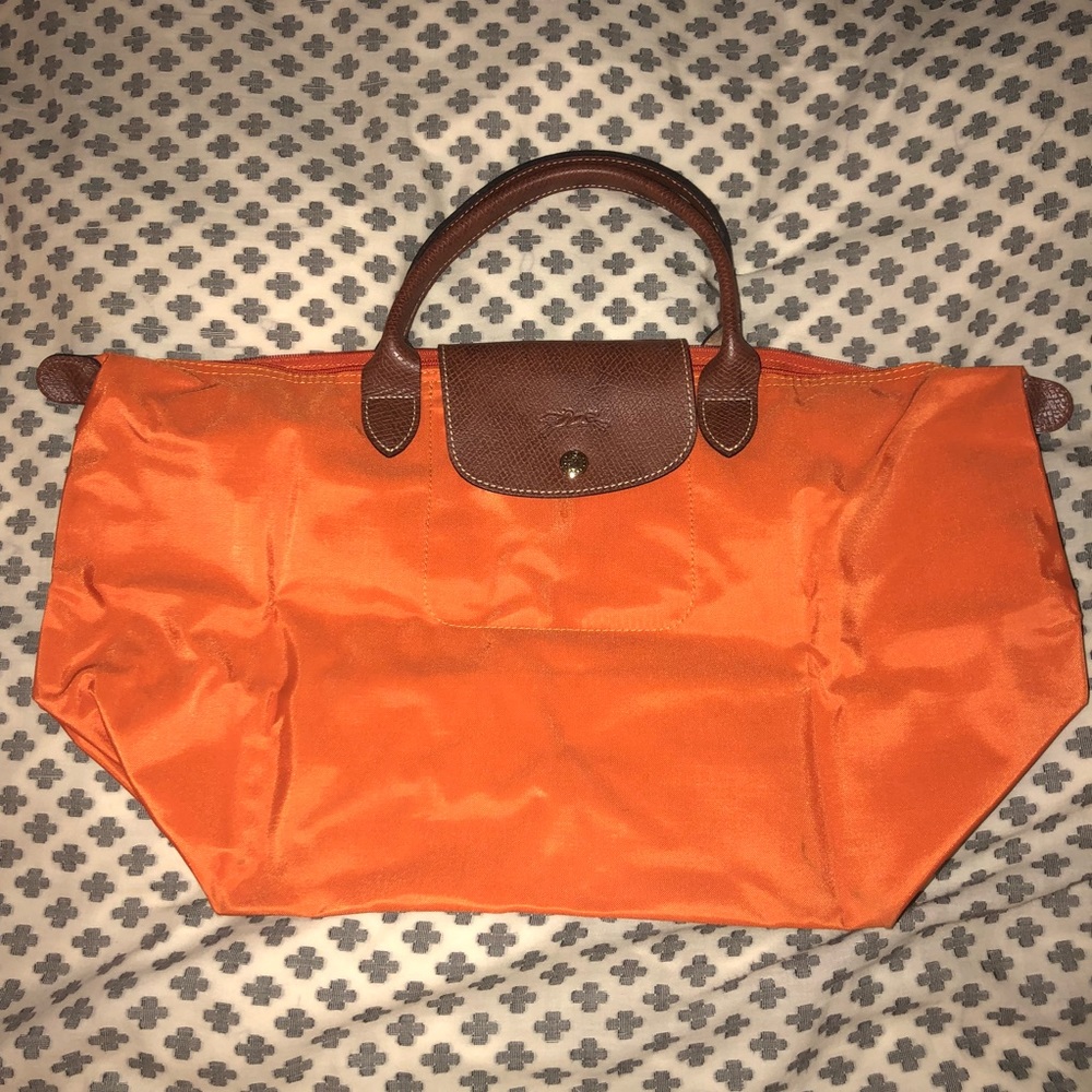 Authentic Orange Longchamp bag